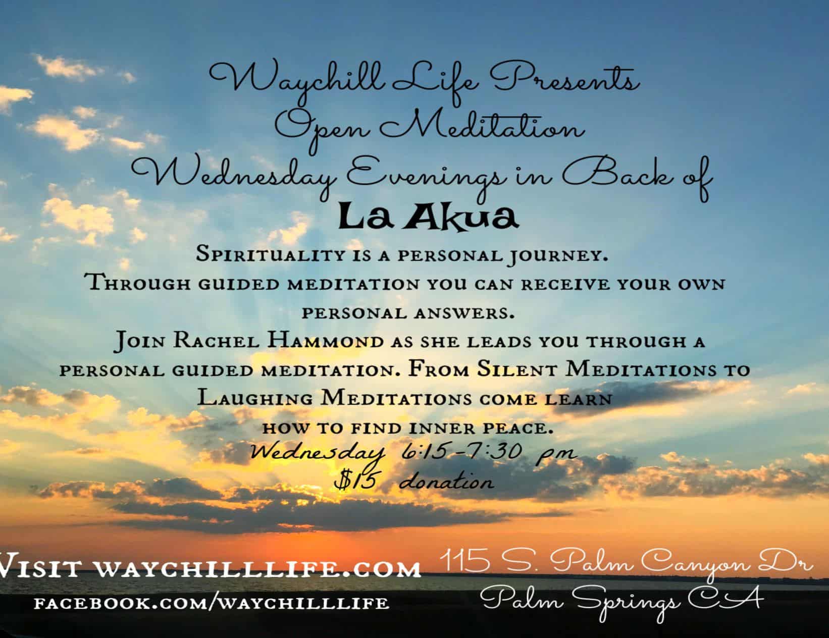 Open Meditation wed Open Meditation Wednesday In Palm Springs